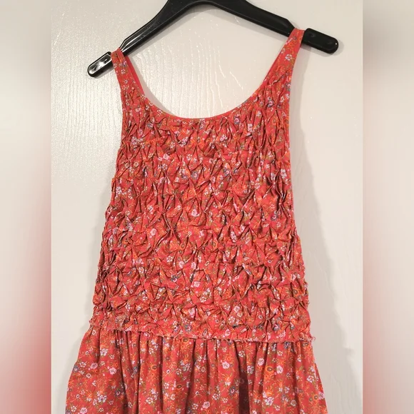 Free People Petunia Mini Dress Women's Medium Poppy Combo Bohemian Scandigirl - Picture 5 of 12